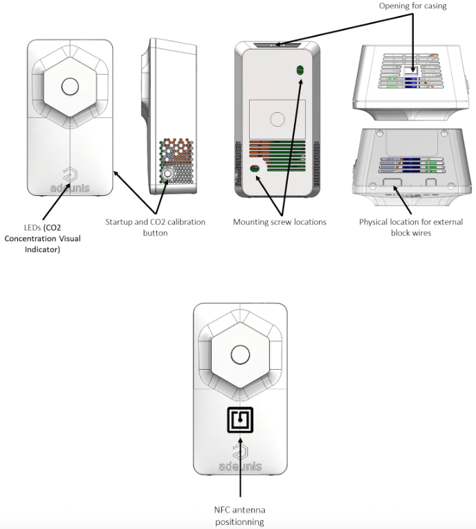 adeunis SERENITY CO2/VOC LwM2M sensor