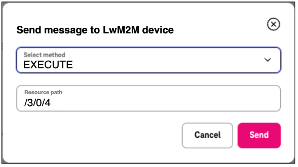 Send READ message to LwM2M device - second step
